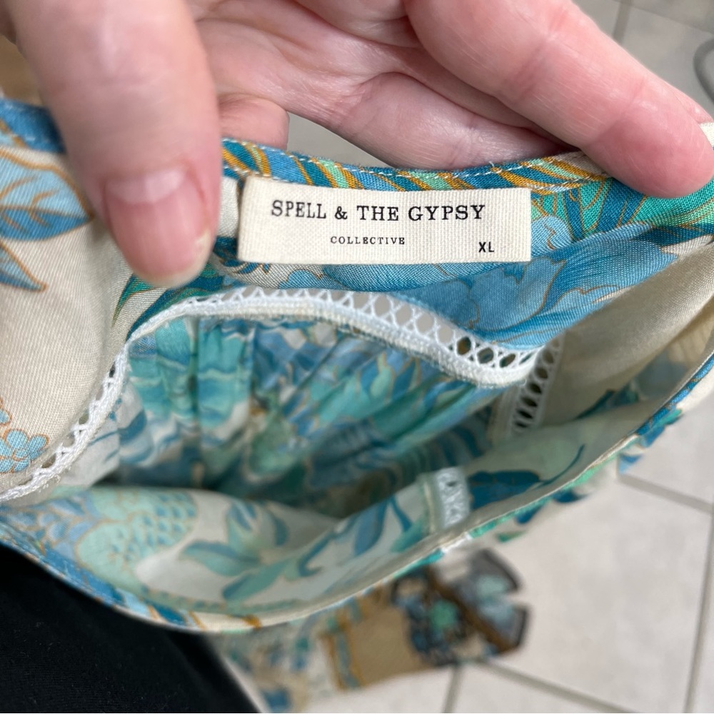 Spell Rare Cloud Dancer Caftan Maxi - image 5